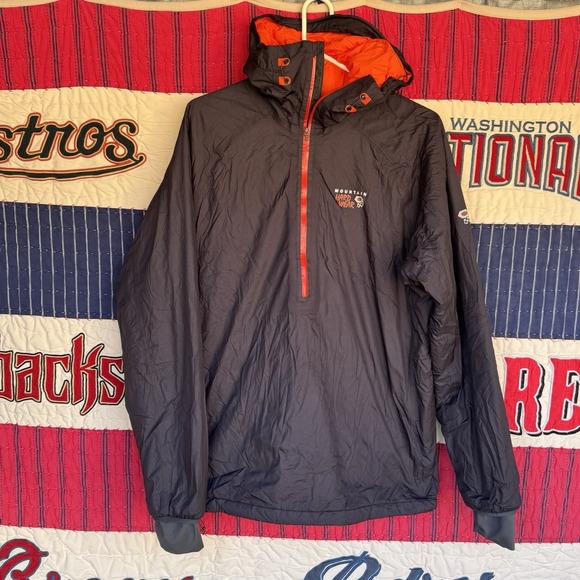 Size L - Mountain Hardwear Quasar Insulated Hooded Pullover Jacket - Men's